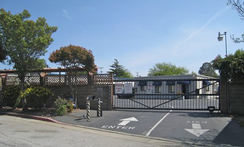 Entrance Gate of JD Mini Storage in Capitola, CA