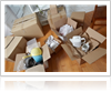 Kitchenware in Boxes